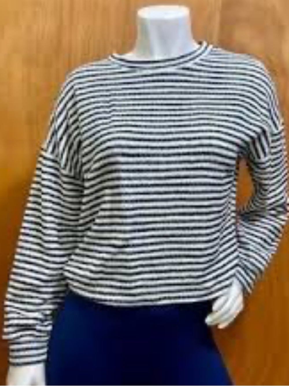 URBAN Romantics Black & White Striped Long-Sleeve Top